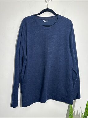Men's Long-Sleeve Crewneck Shirt - Navy